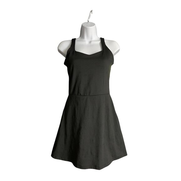 All In Motion Womens Black Activewear Knit Halter Dress Built-In Short Size XS - Picture 4 of 15
